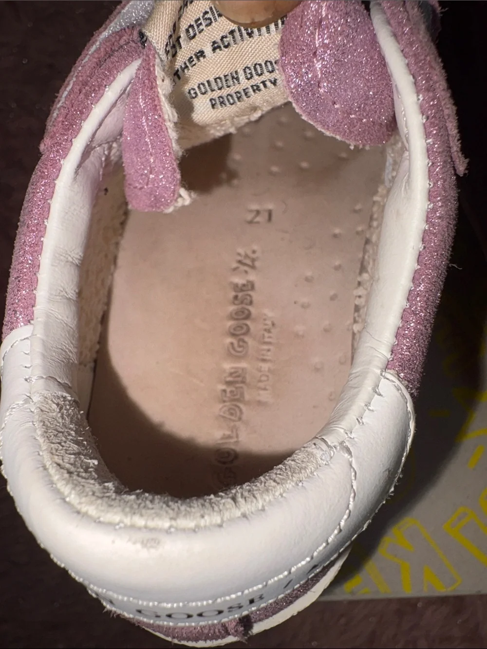 Golden Goose Kids SSTAR Glitter Velcro Sneakers - Pink
